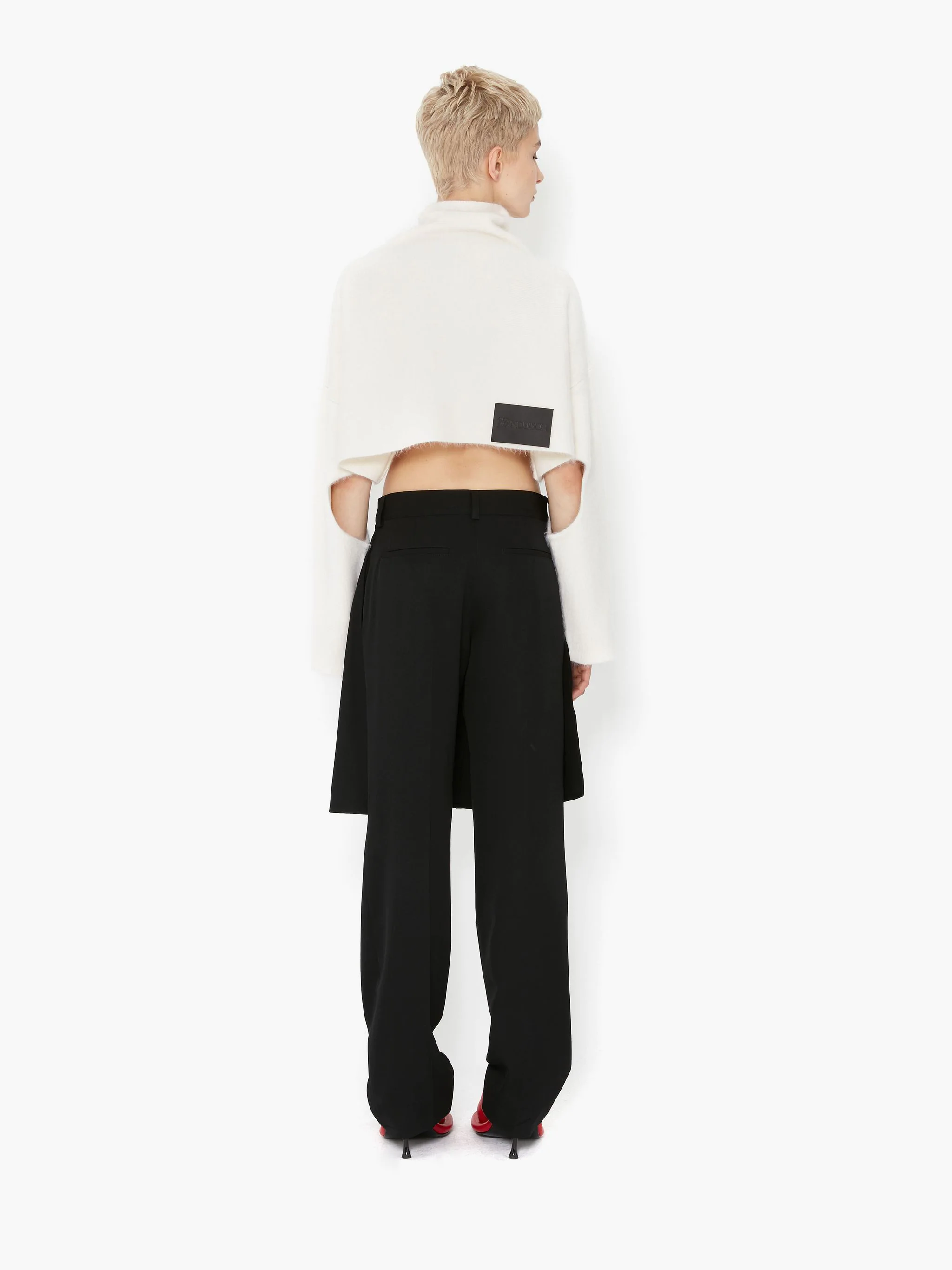 Cropped Cutout Jumper