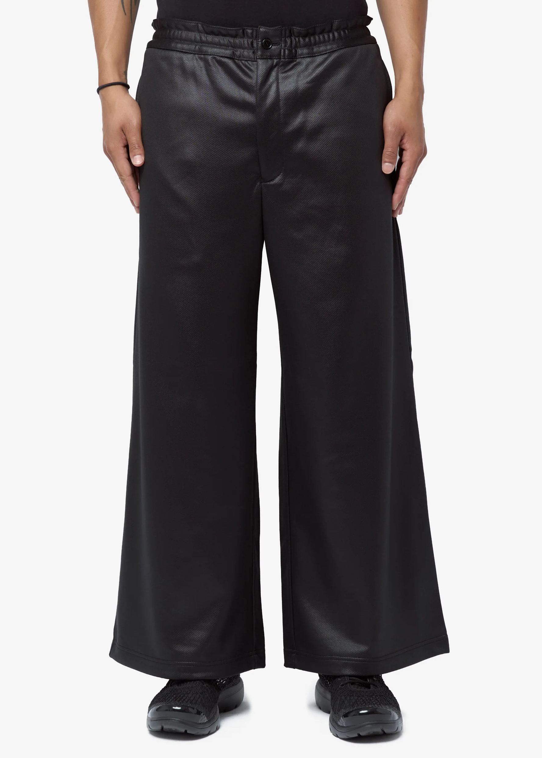 Backpile Gloss Finish Drawstring Trouser