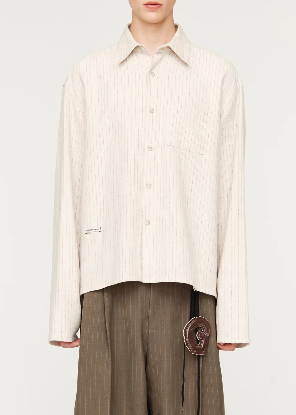 L/S CROPPED SCHOOL SHIRT